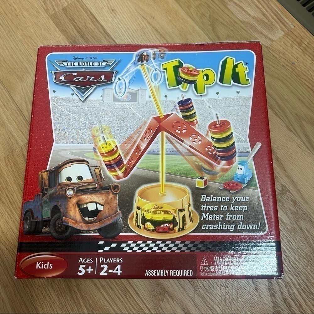 Disney Cars Top It Balancing Strategy Game Lightning McQueen Board Kids Toy